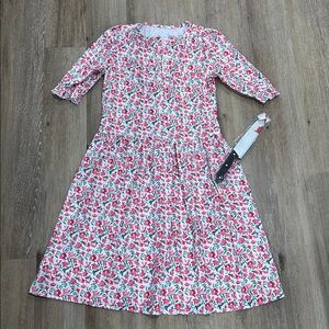 XS women’s pink floral dress costume horror cosplay with classic knife prop